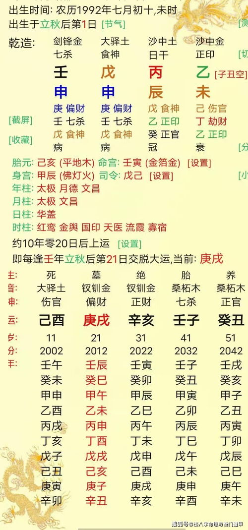 生辰八字日历表(出生年月日时辰对应八字)